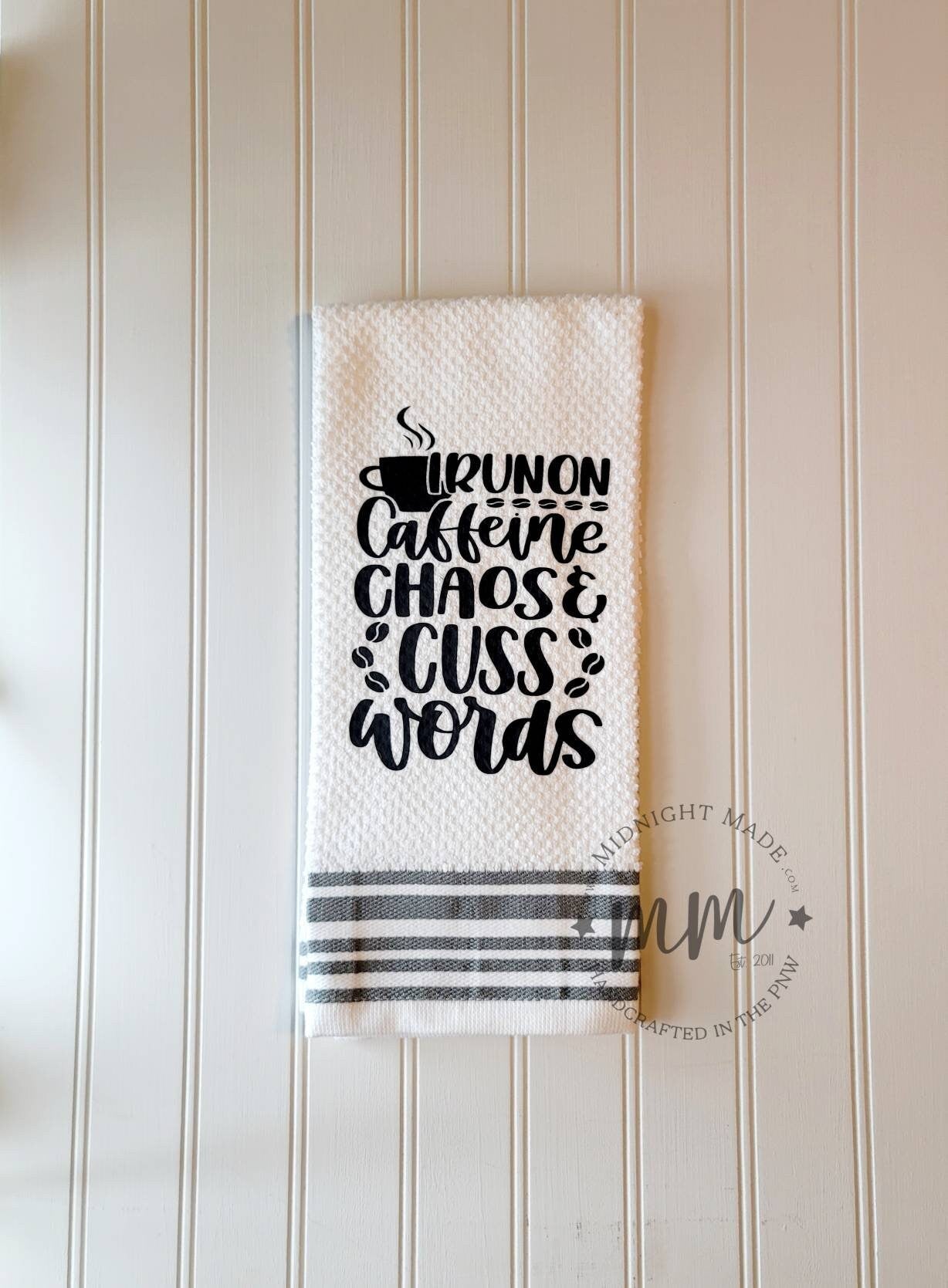 Hello Pumpkin fall kitchen towel, funny towel, decor Midnight Made