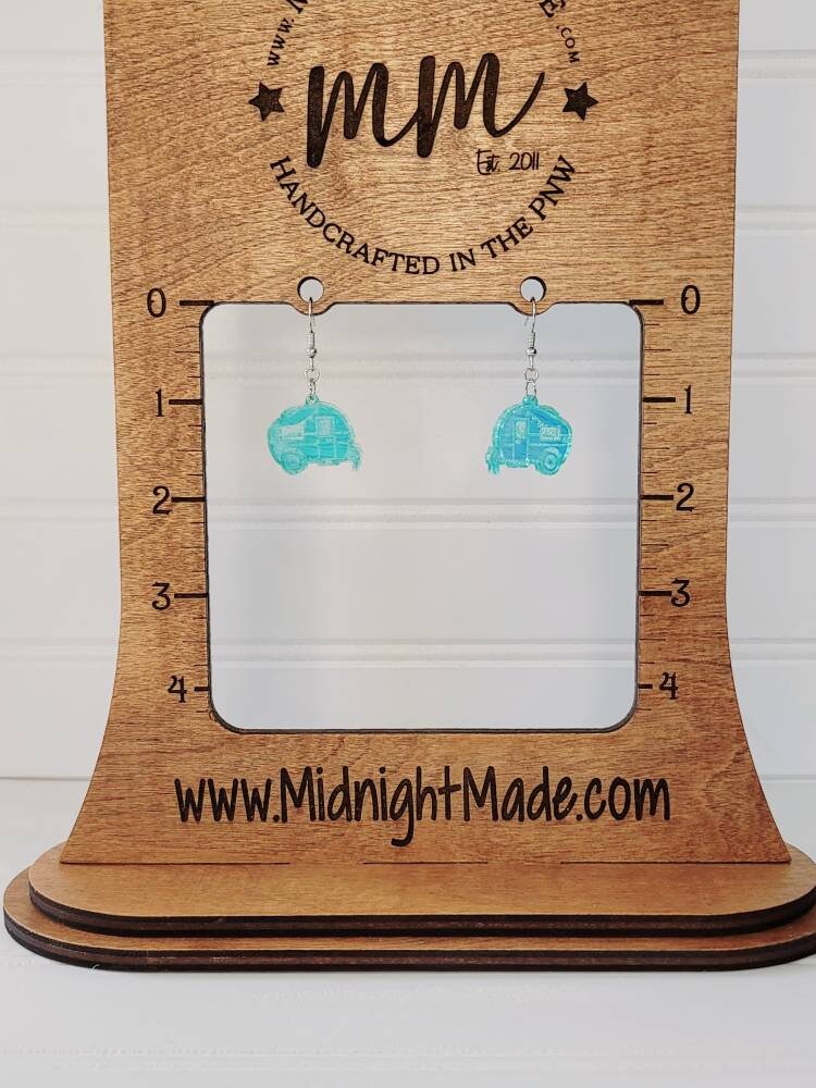 Shimmer suncatcher reflective Camping Camper keychain Midnight Made VRBO Air bnb Outdoorsy