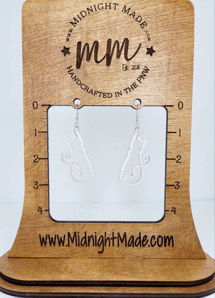 Kitty Cat Dangle drop Earrings