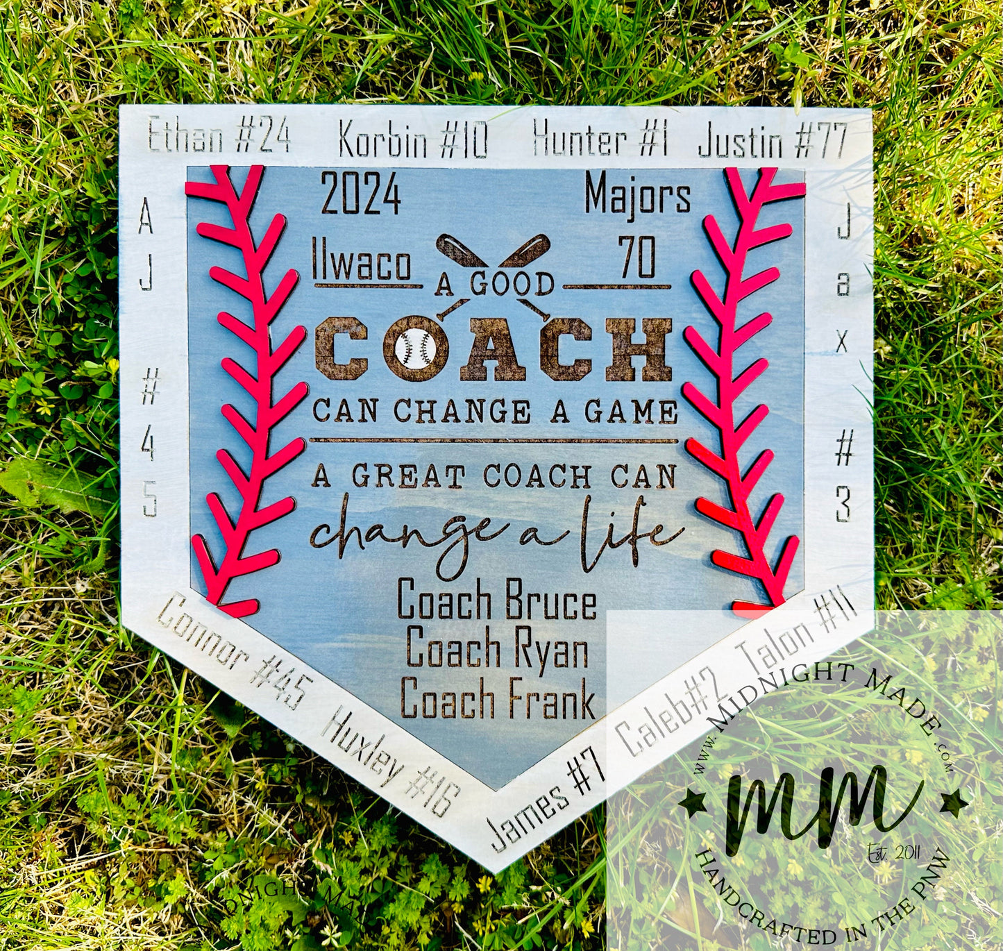 Baseball Home Plate Coach Gift