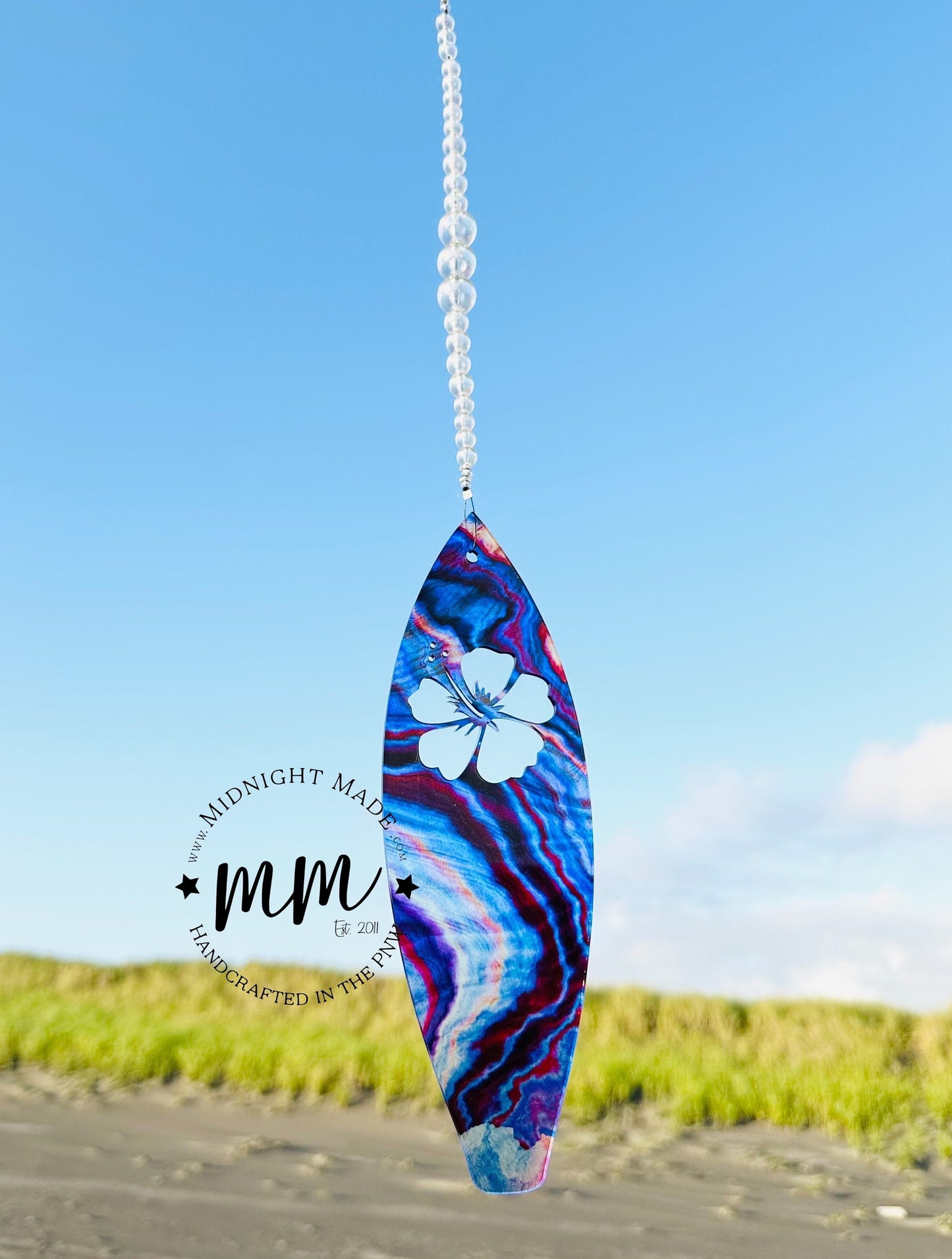Surfing Surfboard Shape Plant Propagation Suncatcher