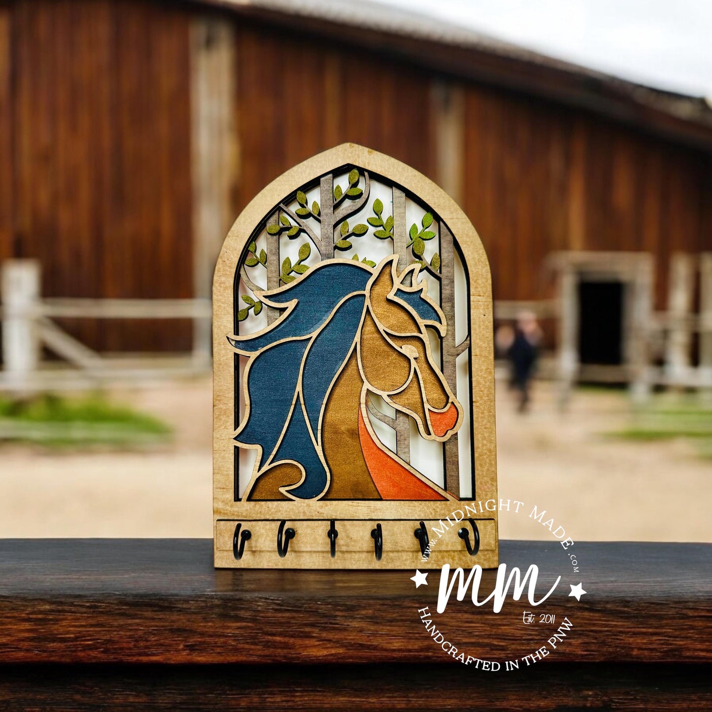 Beautiful Horse Key Ring Hanger, Dog Leash Holder