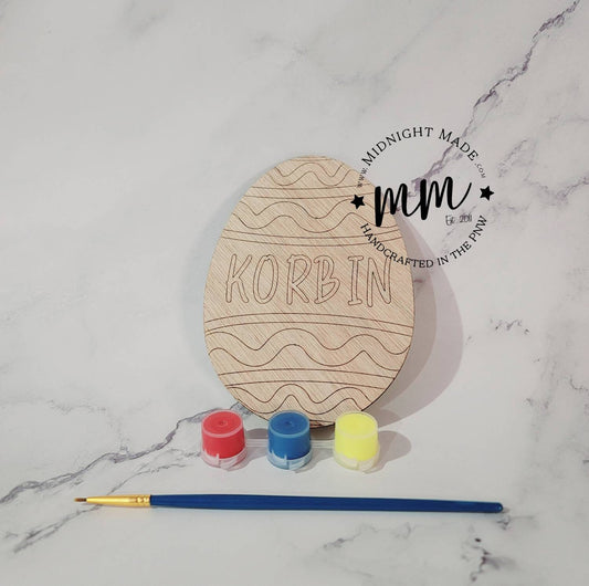 Kids Craft Personalized Easter Egg Easter Gift Basket Idea Paint Kit