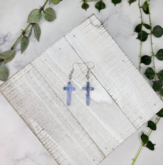 Cross galaxy earrings Midnight Made