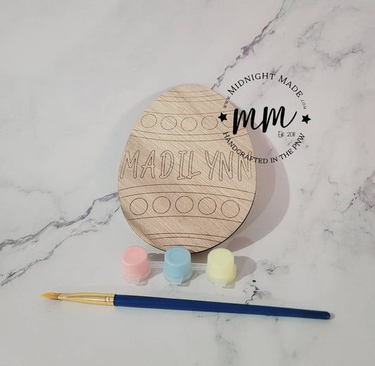 Kids Craft Personalized Paint Kit Easter Egg Easter Gift Basket Idea