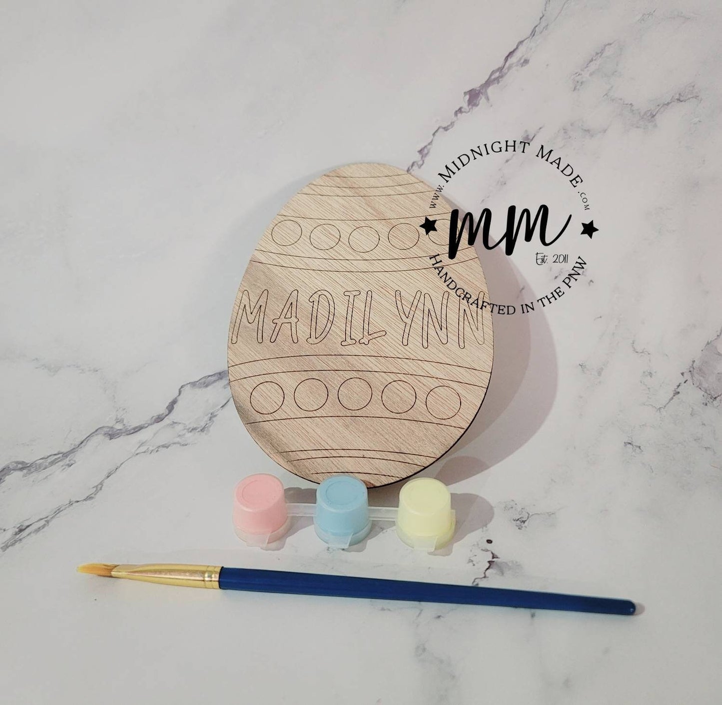 Kids Craft Personalized Easter Egg Easter Gift Basket Idea Paint Kit