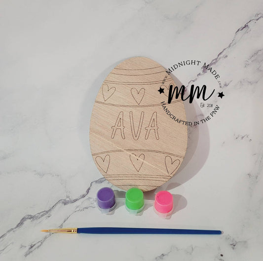 Kids Craft Personalized Easter Egg Paint Kit Easter Gift Basket Idea