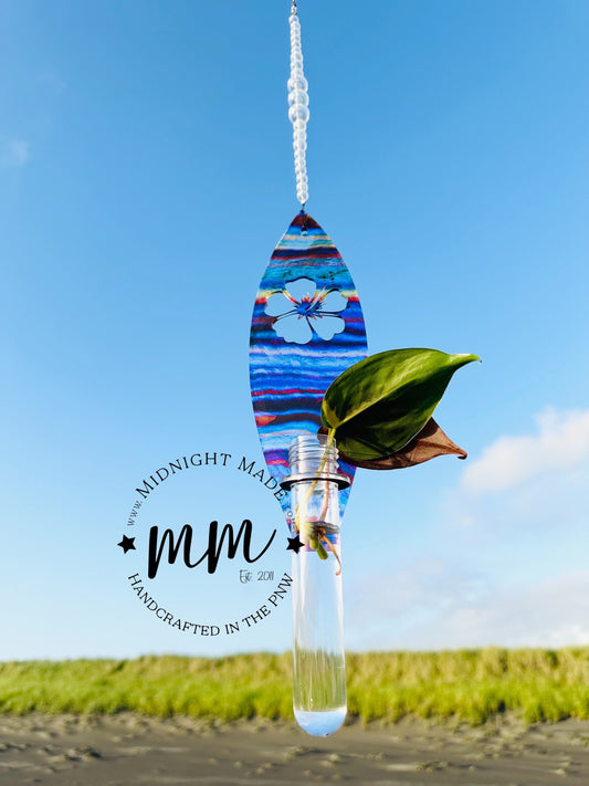Surfing Surfboard Shape Plant Propagation Suncatcher