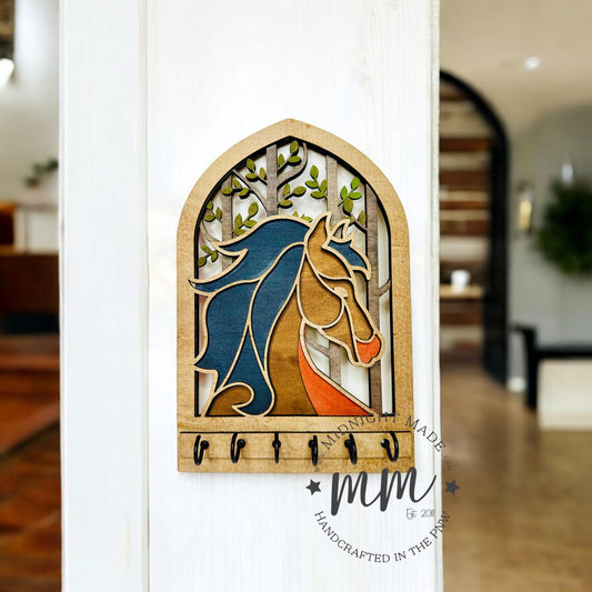 Beautiful Horse Key Ring Hanger, Dog Leash Holder